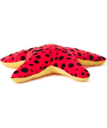 Zappi Co 100% Recycled Plush Red & Black Starfish Toy - 17cm Stuffed Eco-Friendly Soft Toy for Newborns - Buy Online on GoSupps.com