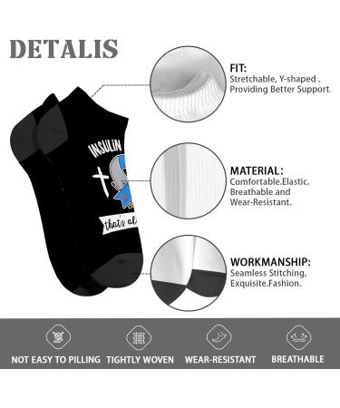 Warning: I'm A Diabetic - Comfortable Cotton Socks for Men | Hidden Diabetic Socks - Buy Online on GoSupps.com