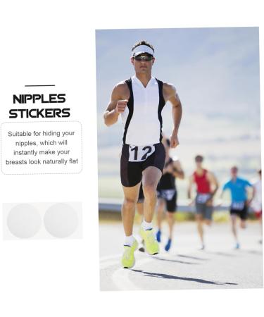 Gogogme Men's Nipple Stickers - 50 Pairs Sports Accessories | Breathable Nipple Shields for Comfort & Protection | 3.5x3.5cm Anti-Breeding Stickers - Buy Online on GoSupps.com