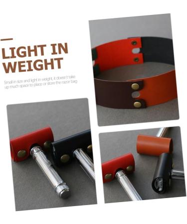 3-Piece Leather Razor Set for Men | Protective Pocket Shuff & Cover | Premium Manual Razor Accessories - Buy Online on GoSupps.com