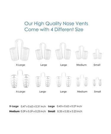 8Pcs Nose Relief Nasal Dilator Set for Snoring and Sleep Improvement - Portable Silicone Snore Nose Clamp for Better Breathing - Buy Online on GoSupps.com