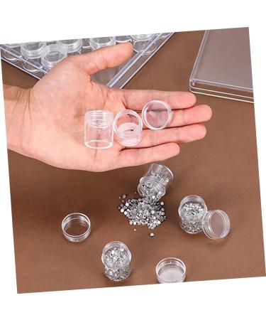 FRCOLOR Nail Stuff Organizer 1 Set Storage Box Sequin Trim Diamond Decor Manicure Organizer Container Clear Container Small Item Organizer Container Clear Bottle Plastic Diamond Box Nail - Buy Online on GoSupps.com