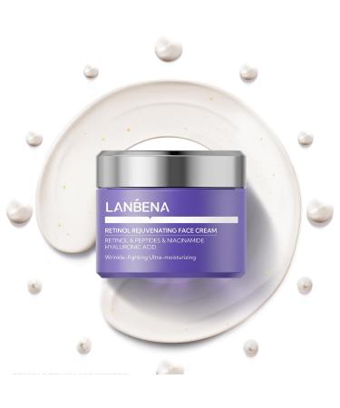 LANBENA Retinol Rejuvenating Face Cream 30g for Women and Men - Face Moisturizer with Brightening & Anti-Aging Effects Hydrating Formula for All Skin Tones 1 Fl Oz