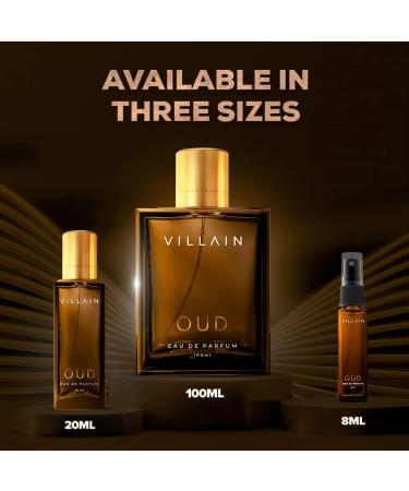 VILLAINN OUD Eau De Parfum For Men 100ml | Premium Luxury Perfume For Men | Long Lasting Fragrance | Best Gift For Men - Buy Online on GoSupps.com