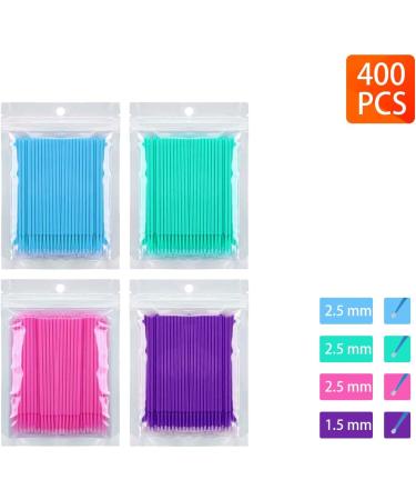 400 PCS Multipurpose Dental Swabs Disposable Micro Applicator Brush Bendable Makeup Brush 1.2/1.5/2.0/2.5 mm 400 count (Pack of 1) - Buy Online on GoSupps.com