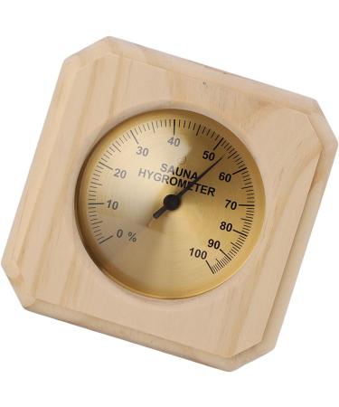 Buy Reliable Wooden Sauna Thermometer Hygrometer | 5% Accuracy | Real-Time Monitoring for Indoor Use - Buy Online on GoSupps.com