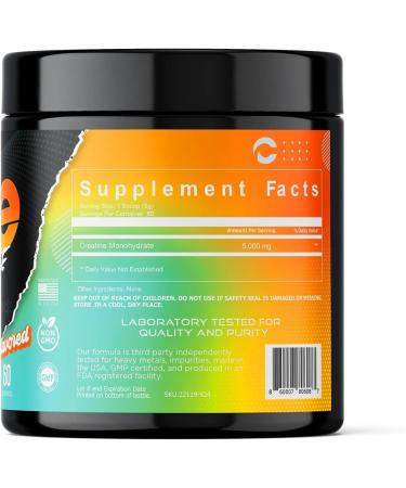 Pure Creatine Monohydrate - Micronized Unflavored 5G Powder for Muscle Gain | 100% Creatine 60 Servings - International Shipping Available - Buy Online on GoSupps.com