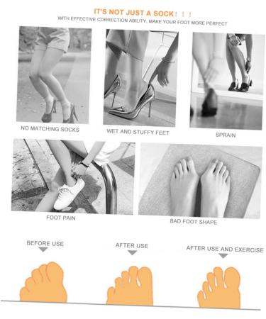 Shop Tovinanna 8 Pairs Peep-Toe Socks | No-Show & Half Socks for Women | Ideal for High Heels & Sneakers | Fast International Shipping - Buy Online on GoSupps.com