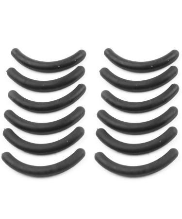 Sourcingmap 12pcs Black Eyelash Curler Rubber Replacement Pads