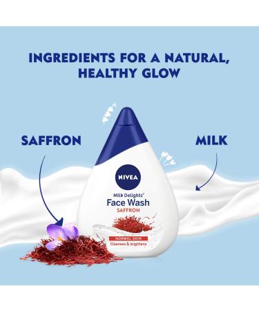 NIVEA Face Wash Milk Delights with Precious Saffron for Normal Skin - 50ml | Shop Internationally - Buy Online on GoSupps.com