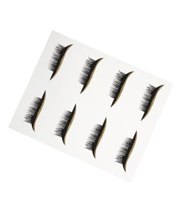FOMIYES 4 pairs Lashes Tool Supplies Tape Eyeliner Shiny Waterproof Natural Strip Adhesive Face Eyelid with 4x1.5cm Gloden