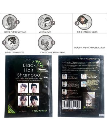 Instant Hair Color Black Dye Shampoo | Lasts 30 Days | Natural Ingredients for Vibrant Hair - Shop Now! - Buy Online on GoSupps.com