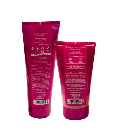 Bath & Body Works PERFECT IN PINK Ultimate Hydration Body Cream & Foaming Sugar Body Scrub 2-piece Gift Set with a Blue Bow for Holidays Full Size - Buy Online on GoSupps.com