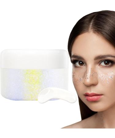 Hair Gel - Makeup for Face Body and Hair | Chunky Face for Mermaid Sequins Holographic Festival Makeup Shzons 03# - Buy Online on GoSupps.com