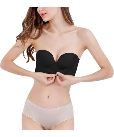 Buy Women's Solid Color Strapless Non-Slip Rimless Bras - C Cup Extra Large 3 Pack Multicolor - International Shipping Available - Buy Online on GoSupps.com