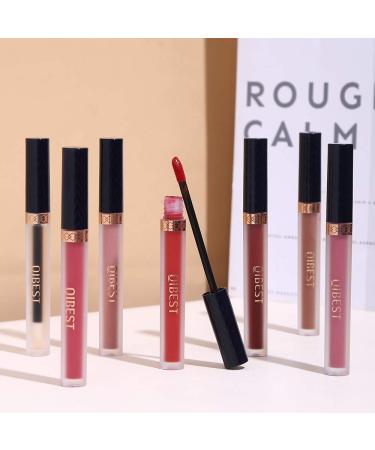 Matte Liquid Lipstick Set + Lip Plumper Kit | Long Lasting, Waterproof Velvet Lip Gloss Gift Set for Women - 7Pcs Set A - Buy Online on GoSupps.com