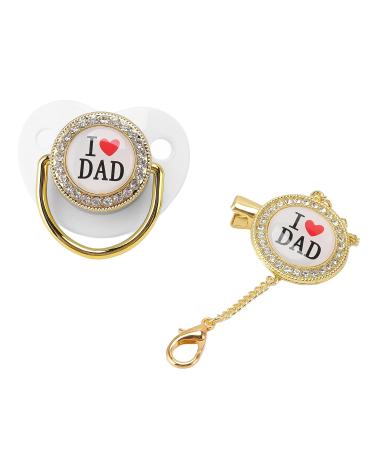Rhinestone Design Silicone Baby Soother Pacifier | M Size | 6-18 Months | White - Buy Online on GoSupps.com