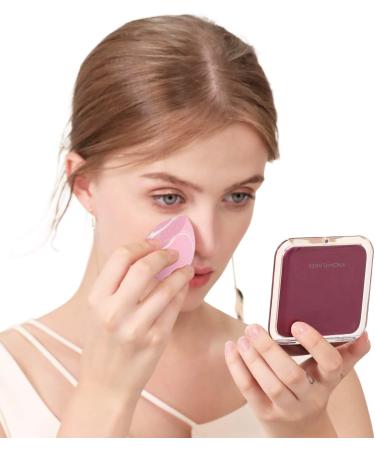 Snowflakes Mini Makeup Mirror with 10x Magnification - Handheld Compact Cosmetic Mirror for Travel and Purses (Purple) - Buy Online on GoSupps.com