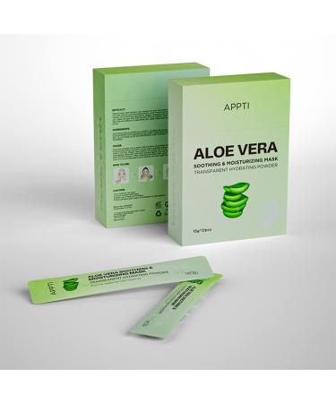 Aloe Vera Soothing&Moisturizing Professional Peel-off Hydro Facial Mask Powder+Moisturizing Essence Deep Moisturizing&Cleaning Smooth& Delicate for Dullness Sun/Environmental Damage Skin