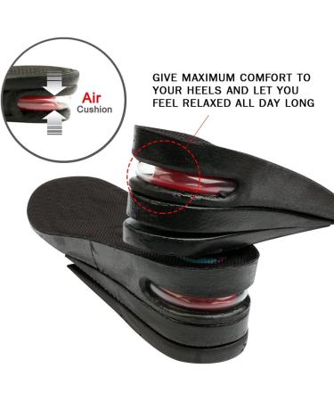 Height Increase Shoe Insoles with Air Cushion - 3 Layers (2.5" Lift) for Men s Size 7-11 | Boost Your Height Comfortably - Buy Online on GoSupps.com