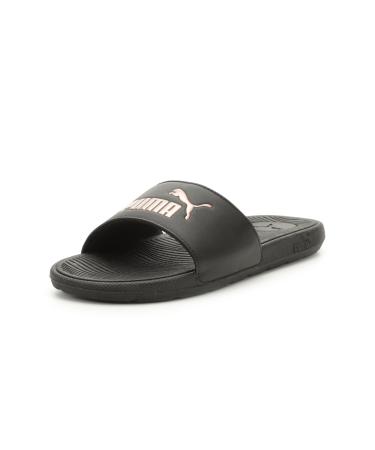 PUMA Women's Cool Cat 2.0 WNS Slide Sandal 40.5 EU Puma Black Rose Gold