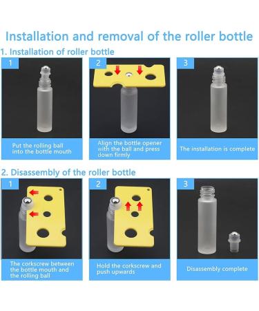 HIQE-FL 12PC Essential Oils Roller Bottles - 10ml Glass Bottles with Bamboo Lid | Refillable Glass Containers for Essential Oils - Buy Online on GoSupps.com