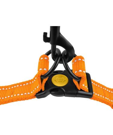 Collardirect Reflective Dog Harness - Adjustable Sizes S M L for Puppies & Dogs - Outdoor Walks - Available in Pink Black Red Purple Mint Green Orange Blue - Buy Online on GoSupps.com