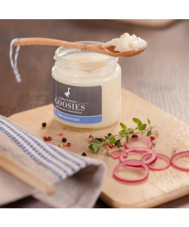 Buy Goosies Goose Fat 150g - Pure Additive-Free Goose Fat for Cooking & Baking - International Shipping Available - Buy Online on GoSupps.com