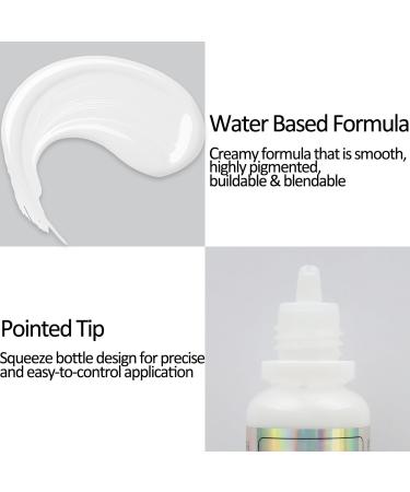 White Face Body Paint | Non-toxic Cream for Adults & Children | Halloween Makeup 0.6 OZ - Buy Online on GoSupps.com