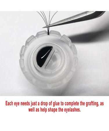 100Pcs Disposable Eyelash Ring Holder - Professional Adhesive Stand with Unique Flower Design for Eyelash Extensions | Plastic Material - Buy Online on GoSupps.com