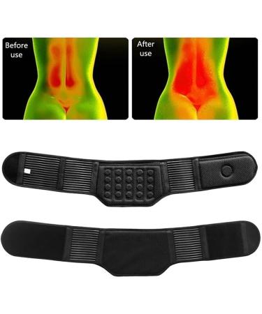 Wgust Lumbar Support Belt - Self-Warming Breathable & Adjustable | Pain Relief for Lower Back | Compression Straps for Men & Women | Size L Black - Buy Online on GoSupps.com