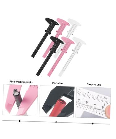 Didiseaon 6pcs Locating Rule Portable Ruler Mini Ruler Measuring Calipers for Eyebrow Guide Ruler Face 21x7.5cm Assorted Color - Buy Online on GoSupps.com