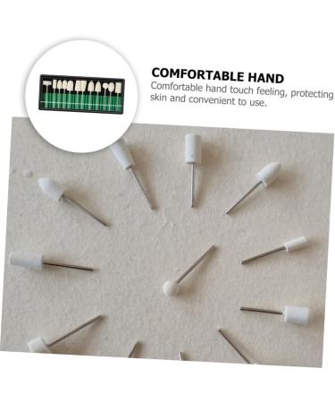 FRCOLOR 1set Nail Polish Polishing Head for Manicure Nail Drill Accessories Nail Art Polishing Heads Sand Nail Dip Kit Cleaning Tools Sanding Grinding Tool Diamond To Rotate Wool Acrylic - Buy Online on GoSupps.com