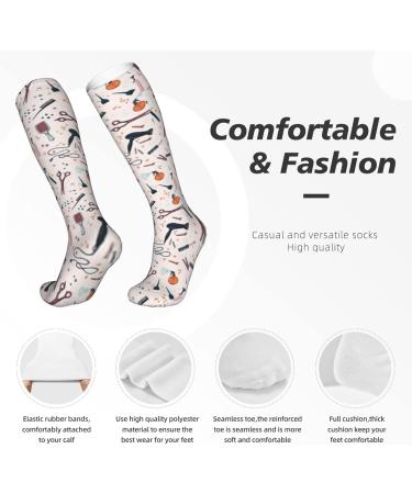 Compression Socks for Men & Women | 15-20 mmHg Circulation Support for Running & Cycling | Best Hairdressing Tools - Buy Online on GoSupps.com