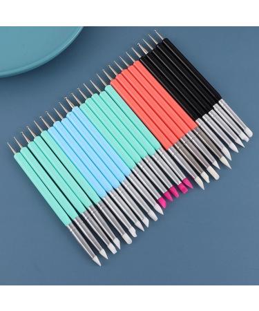 AUklOPVZZ 5pieces Wide Application Double Ended Nail Liner Brush Dotting Pen For Nail Art Designs Acrylic Nail Dotting Pen Easy style 5 - Buy Online on GoSupps.com