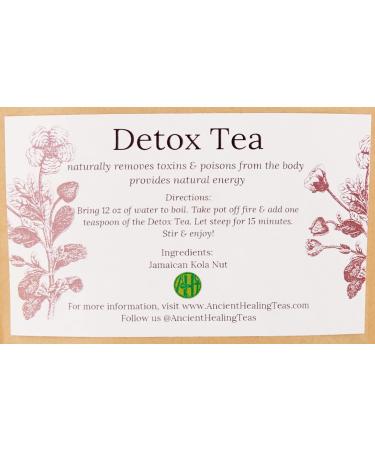 Detox Tea with Jamaican Kola Nut | Ancient Healing Loose Leaf Tea for Cleansing | 1 oz - Buy Online on GoSupps.com