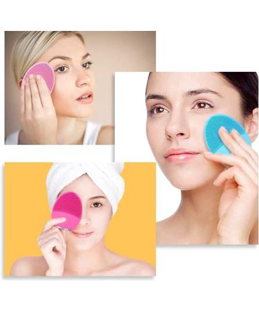 Silicone Ultrasonic Facial Cleansing Brush & Massager - Rechargeable & Waterproof Sonic Electric Exfoliator for Anti-Aging (Rose) - Buy Online on GoSupps.com