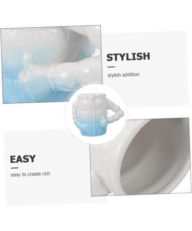 Minkissy Shaving Bowl Set - Ceramic Foaming Shaving Shells & Accessories | Premium Shaving Tools for Men - Buy Online on GoSupps.com