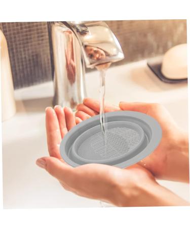 FRCOLOR Makeup Brush Cleaner - 2 Pcs Cleaning Pad Brush Washing Mat | Grey 14.5x11cm - Buy Online on GoSupps.com