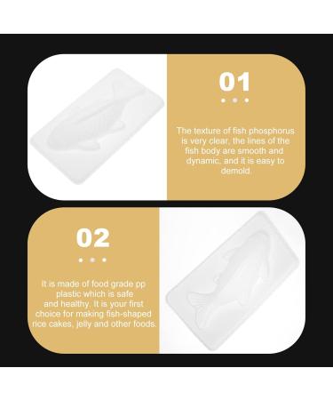 UPKOCH 6 Pcs Fish Mold DIY Rice Cake Molds DIY Jelly Mold Biscuit Mold White Modeling Baking Pan Pp 3D 31.5X15.5X7CMx2pcs - Buy Online on GoSupps.com