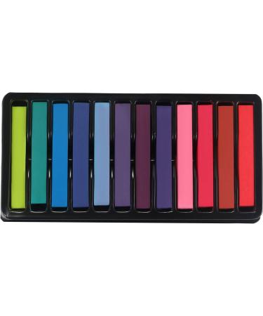 Vtrem 12 Colors Hair Chalk for Girls Temporary Hair Color Pens Washable Non-Toxic Hair Chalk Dye for Halloween Makeup Birthday Gifts Party Cosplay Theater Salon Christmas Gifts - Buy Online on GoSupps.com