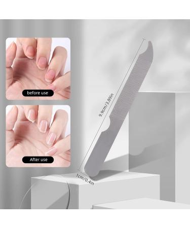 Stainless Steel Metal Nail File - Double Side Fingernail Toenail Files - Pedicure Tool for Salon and Home Manicure - 10 Count - Buy Online on GoSupps.com