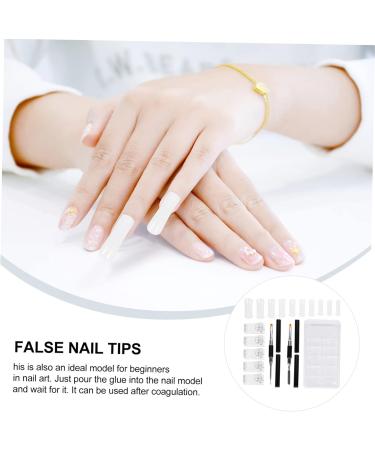 Beavorty 3 Sets Nail Extension Set Manicure DIY Tool Nail Art Pen Nail Form Clip Nail Accessories Nail Brush and Cuticle Pusher Clips Double Head Securing Clip Aluminum Alloy - Buy Online on GoSupps.com