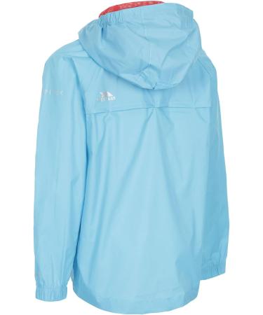Trespass Unisex Kids Qikpac Jacket - Compact Packable Waterproof Rain Jacket for Kids 9/10 Aquatic - International Shipping Available - Buy Online on GoSupps.com