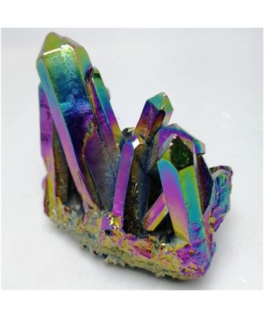 Natural Quartz Cluster Crystal Specimen Electroplating Aura Rainbow Crystal Cluster Reiki Reiki Stone Gift yuebang Reiki Crystal Stone (Size : 50g) - Buy Online on GoSupps.com