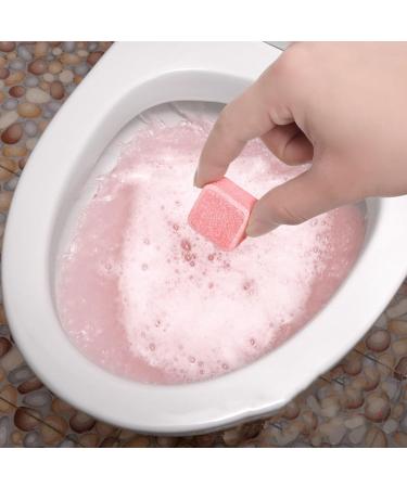 YOXIER Powerful Toilet Bowl Cleaner Effervescent Tablets Cleaning Removes Stains Odors Refreshes Bathroom Hassle-Free Solution 5/10/20 Pcs Mineral Pink 10 pcs - Buy Online on GoSupps.com