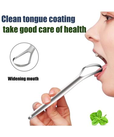 Buy 3-Piece Stainless Steel Tongue Cleaner Set - Medical Tongue Scraper for Bad Breath & Oral Care Ergonomic Grip for Adults | International Shipping Available - Buy Online on GoSupps.com