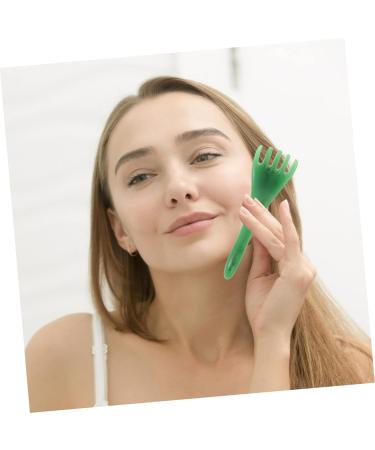 Beavorty 4-Piece Jade Hair Comb Massager Set - Gua Sha Tools for Scalp Massage & Fasciitis Relief - Buy Online on GoSupps.com