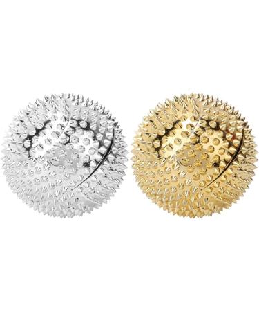 Premium Spike Magnetic Hand Massage Balls - 2 Pairs for Acupressure & Pressure Relief | Spiky Roller Trigger Tools - Buy Online on GoSupps.com