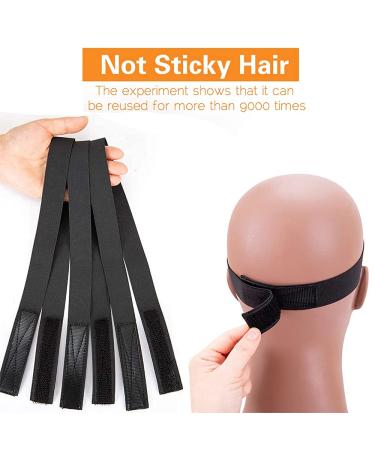 5PCS Edge Band Set with Elastic Bands, Scarf, Hair Edge Brush - Non Slip Headband for Baby Hair Closure Frontal Wigs - Buy Online on GoSupps.com